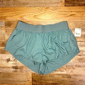 Free People Movement Green athletic shorts NEW!